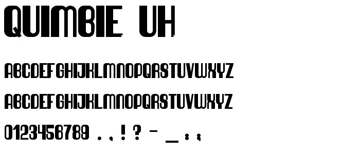 Quimbie UH font